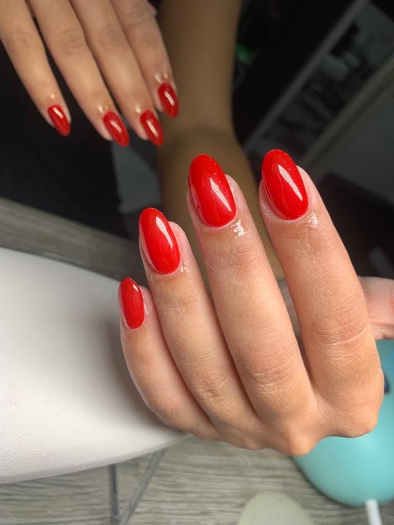 Classic Glossy Red Manicure